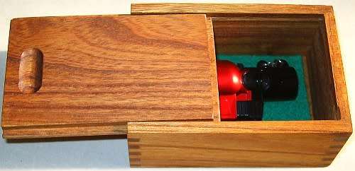 Refillable Lighter in Wooden Box