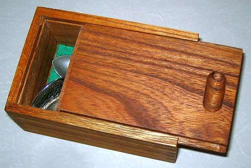 Souvenir Spoons in Wooden Box