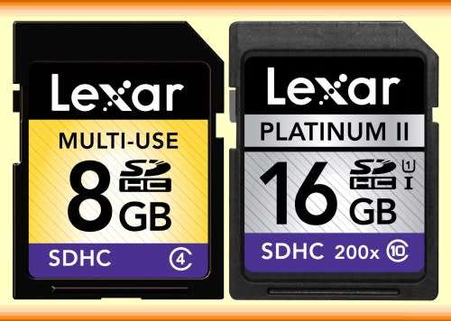 Lexar Memory Cards Hi-speed Long Life bundle