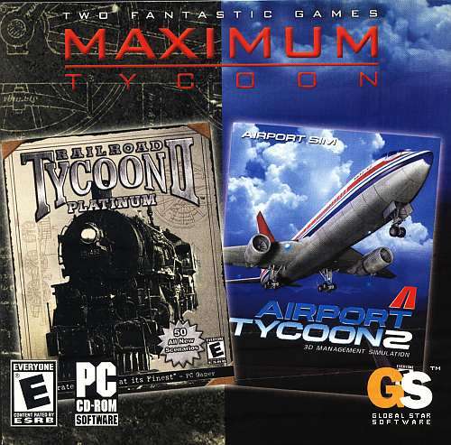 MAXIMUM TYCOON PC GAMES TWO CD SET