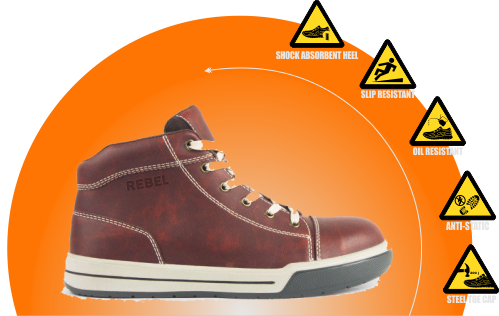 REBEL Hi Top Safety Boot