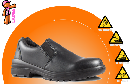 SISI - Paris Ladies Safety Shoe - Size 7