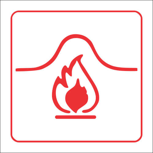 FB9 (ABS Plastic) - Location of Fire Blanket Safety Sign - 150x150mm