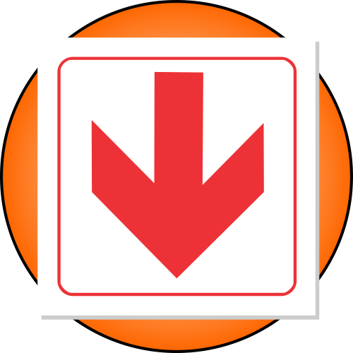 FB1 (ABS Plastic) - Red Arrow, Location of Fire Fighting Equipment Safety Sign - 150x150mm