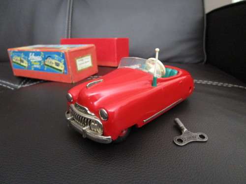 Two model cars - one Shuco Radio 4012 and one Austin model