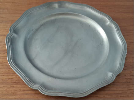 Vintage Etain Pur Pewter Plate