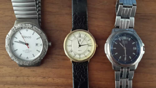 3 x watches Lanco / Win / Citizen (eco-drive) - very good condition.