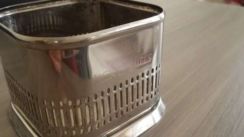 Vintage silver plated Jack Daniels bottle holder