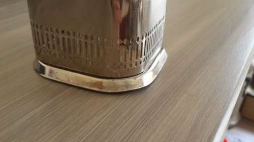 Vintage silver plated Jack Daniels bottle holder