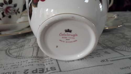 Colcleogh Bone China Rose trio's x 6 and sugar bowl - mint condition