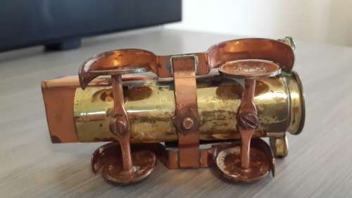 Vintage car made of old Rhodesia coins and bullet shell casings - trench art ?