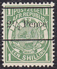 TRANSVAAL : 1893, 2 1/2d ON 1s (**MINT)