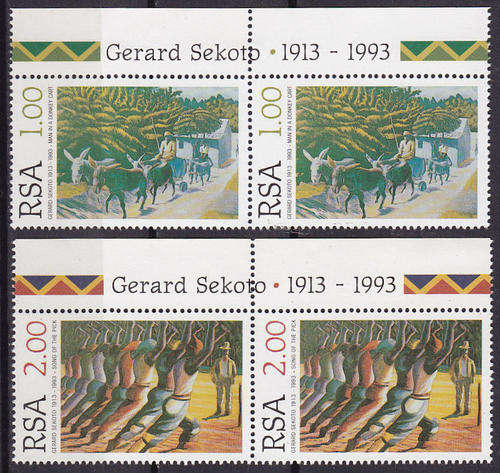 RSA : 1996, GERARD SEKOTO (PAIRS) **MINT