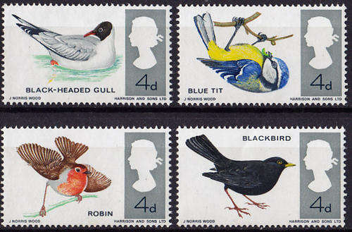 GB : 1966, BRITISH BIRDS (COMPLETE SET **MINT)