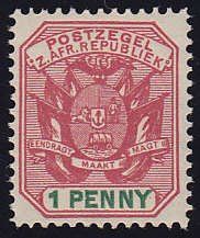 TRANSVAAL : 1896, 1d, DISSELBOOM (**MINT)