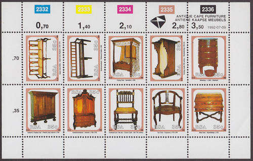 RSA : 1992, ANTIQUE CAPE FURNITURE (**MINT)