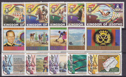 LESOTHO : 18x COMPLETE SETS (**MINT)
