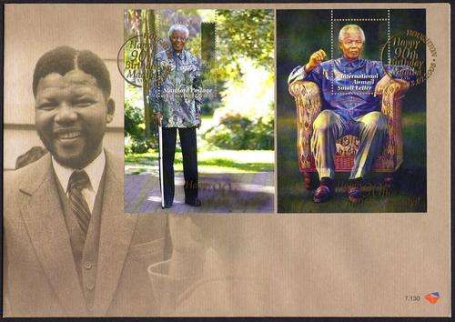 RSA : 2008, MANDELA 90th BIRTHDAY (FDC7.130)