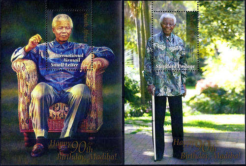 RSA : 2008, NELSON MANDELA 90th BITHDAY MADIBA (**MINT SET)