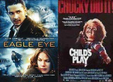EAGLE EYE & CHILD'S PLAY DVD'S