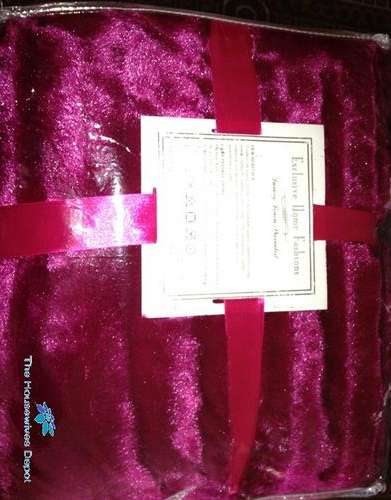 Soft Faux Fur Throw Lined blanket - Cherry from The Housewives Depot