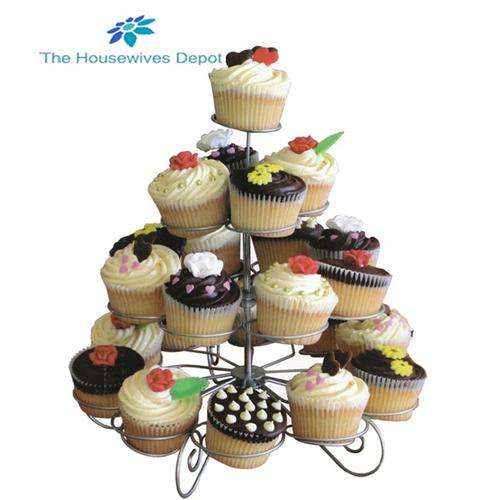 23 Count 4 Tier Cupcake Holder Stand  from The Housewives Depot