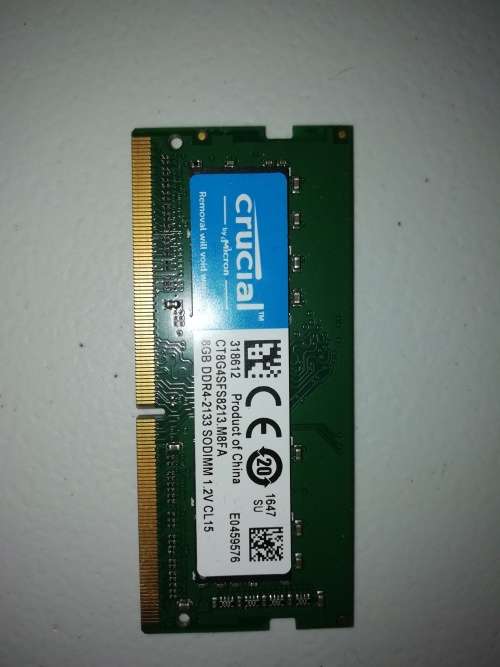Crucial 8gb ddr4-2133 sodimm 1.2v cl15