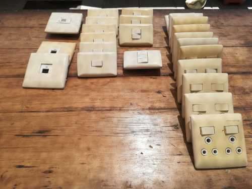 Bundle of electrical fittings