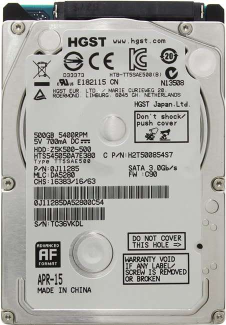 Hitachi 500gb HDD Z5K500-5--
