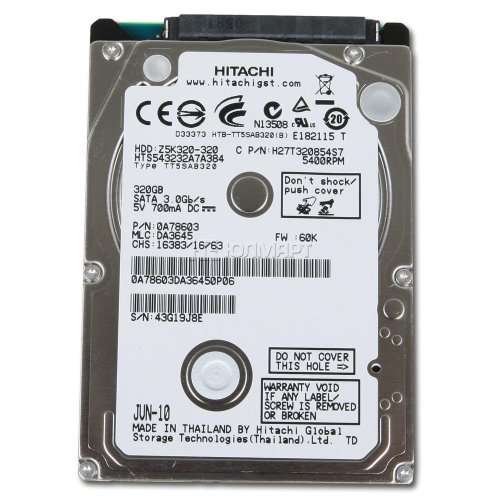 320GB Hitachi Laptop Hard Drive HDD