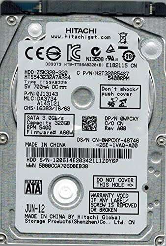 Hitachi ZK320 320GB Laptop Hard Drive HDD