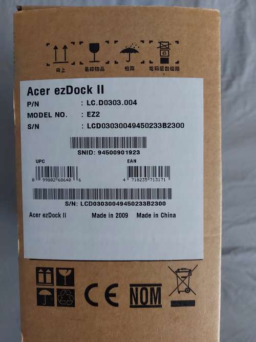 Acer ezDock II -- BRAND NEW