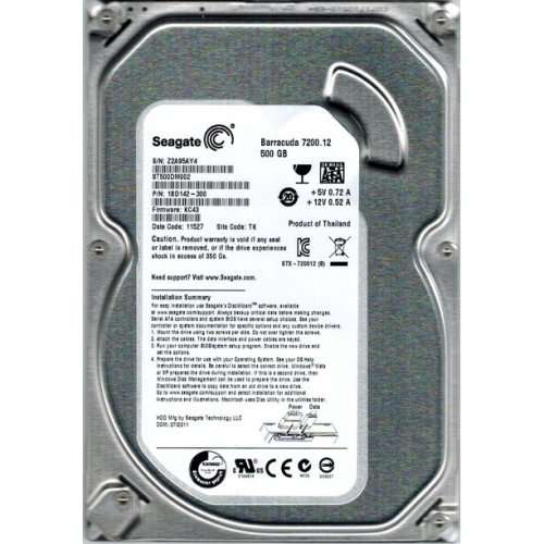 Seagate 500GB Desktop Hard Drive HDD