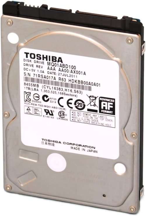 Toshiba 1TB Laptop hard drive - HDD