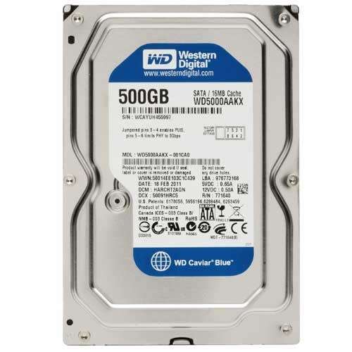 WD Western Digital 500GB Desktop Hard Drive HDD