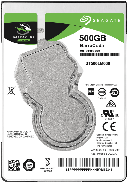 Seagate Barracuda 500GB Laptop Hard Drive HDD