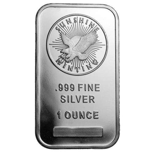Sunshine Mint 1oz Silver Bar **Low Shipping**