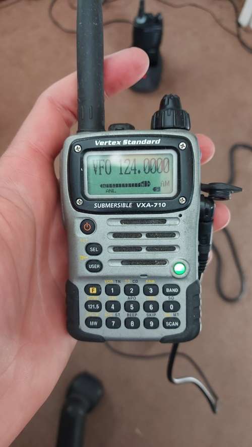 Vertex Standard VXA-710 Airband/Multi-Band Transceiver Radio - 2 Way Radio - Walkie Talkie