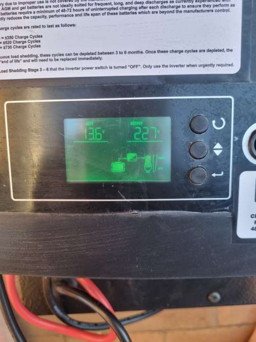 LOADSHEDDING BUSTER - 800W Hybrid Inverter + Battery Trolley + Solar Input