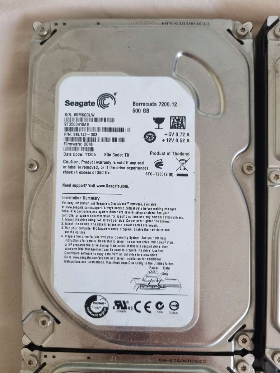 Hard Drive LOT - 4x HDD