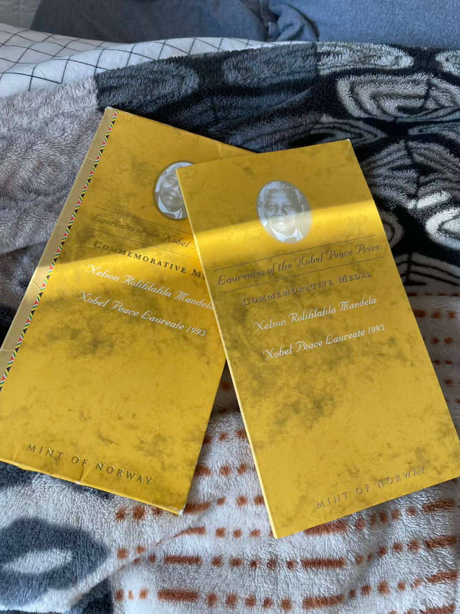 Mandela Nobel Peace Prize silver coin