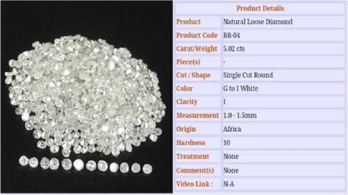 2.99ct Accent Natural Loose White Untreated diamonds