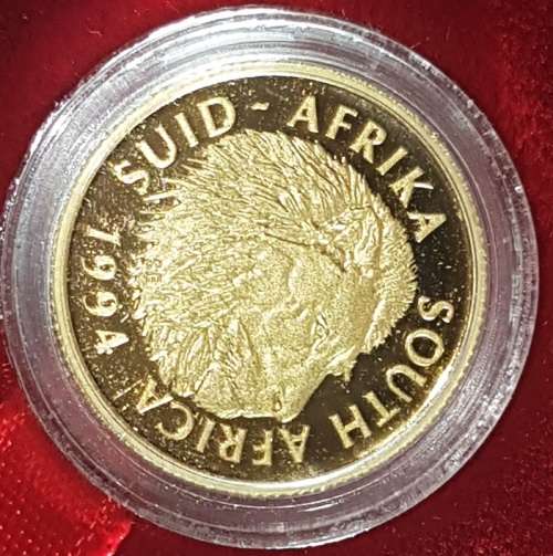 1994 SOUTH AFRICAN PROTEA LION 1/10 OZ PROOF