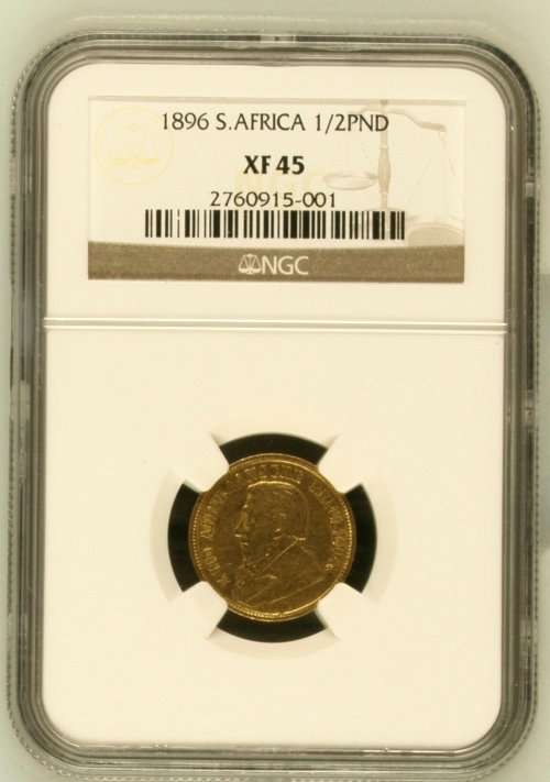1896 NGC GRADED XF45 1/2POND