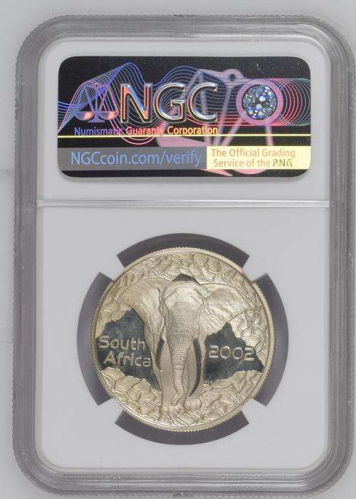2002 SILVER SERIES 10C - ELEPHANT - NGC PF67 ULTRA CAMEO