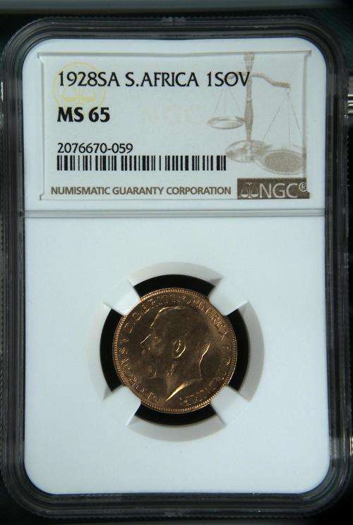 1928SA SOVEREIGN: NGC GRADED MS65