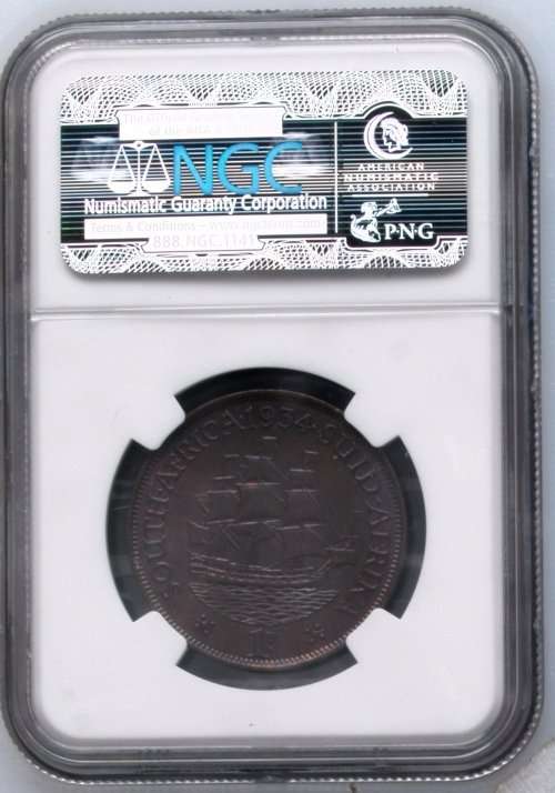1934 UNION PENNY - NGC MS64BN