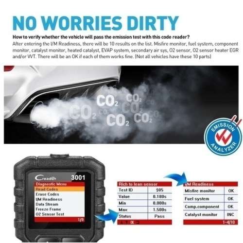 LAUNCH CR3001 X431 Creader 3001 OBD2 Scanner Automotive Car Diagnostic Scanner