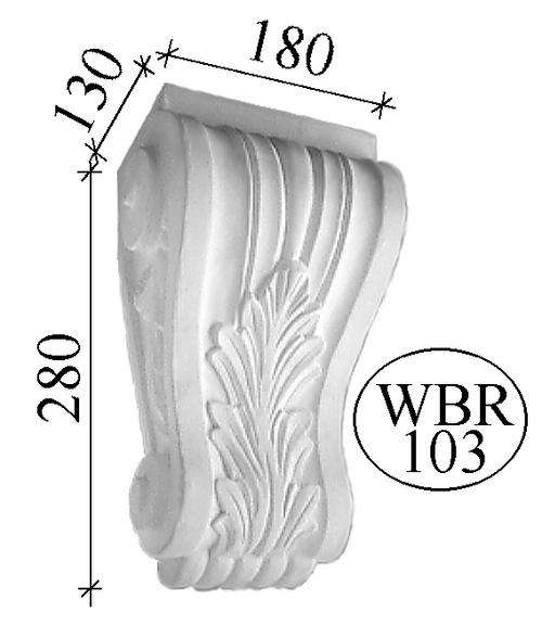 Decorative Moulded Cement Sconce/Wall Bracket