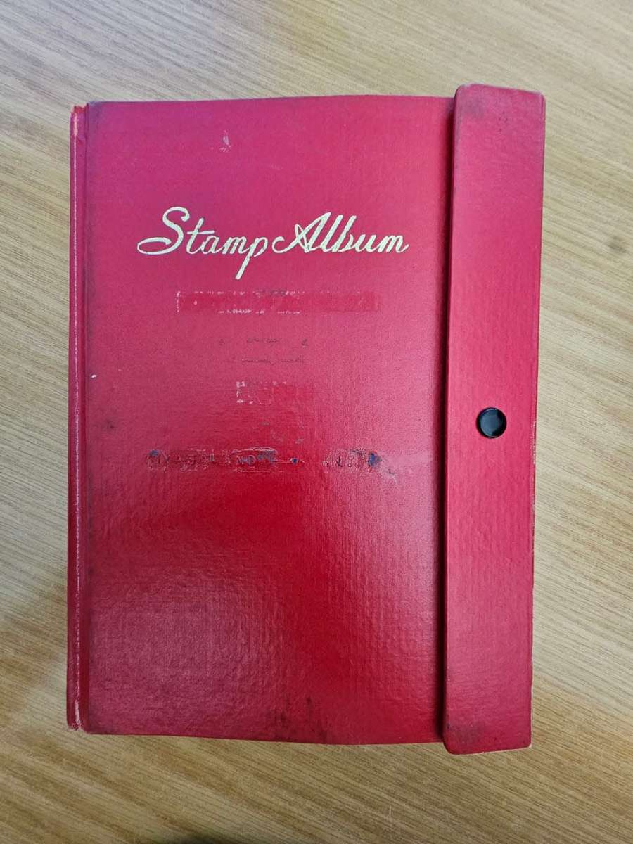Small Red Stamp Stock Book
